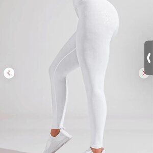 BuffBunny Rebel Leggings Dark White Leopard Size Medium